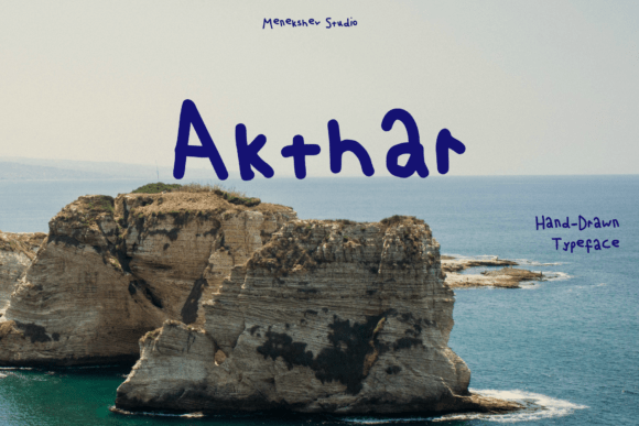 Akthar: A Playful Hand-Drawn Typeface for Web Design