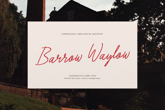 Barrow Waylow: A Premium Script Typeface for Modern Web Design