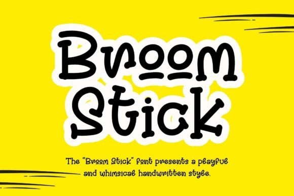 Broom Stick: The Whimsical Handwritten Typeface for Crafters