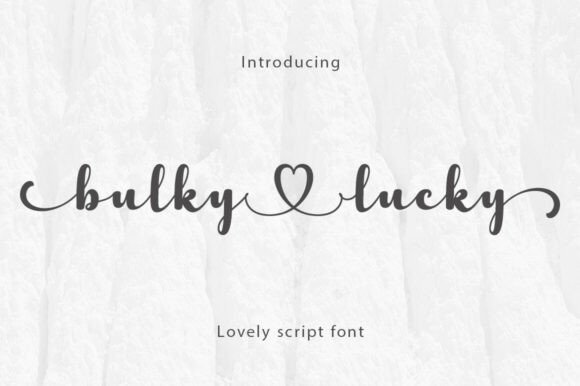 Bulkylucky: A Handwritten Font for Campaign Creativity