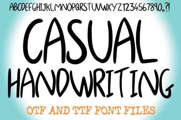 Casual Handwriting for Editorial Design and Content Creation