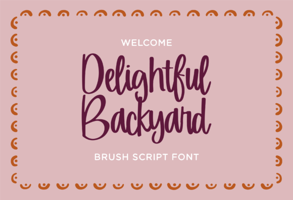 Delightful Backyard Font for Web Design
