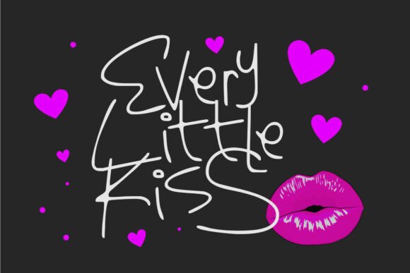 Every Little Kiss Font for Web Design Projects