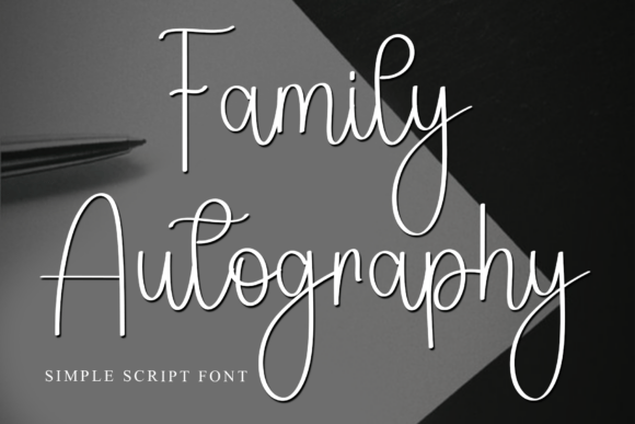 Family Autography: A Handwritten Script Font for Branding Projects