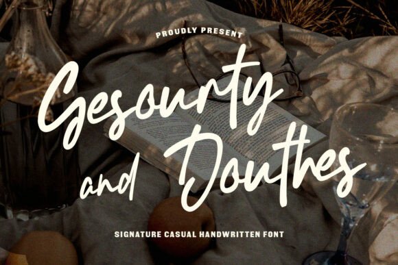 Gesourty Douthes: A Handwritten Font for Editorial Design