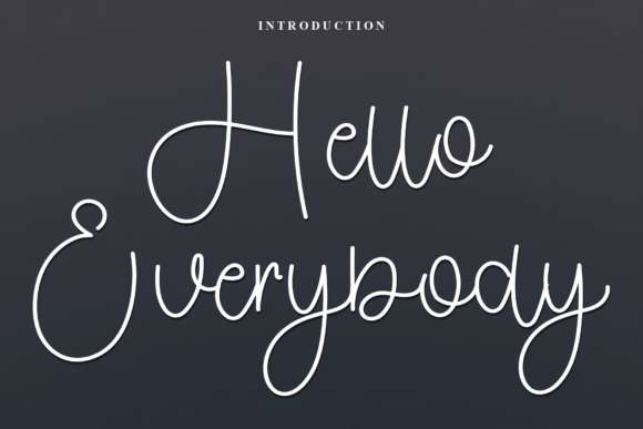 Hello Everybody Font for Festive Web Design