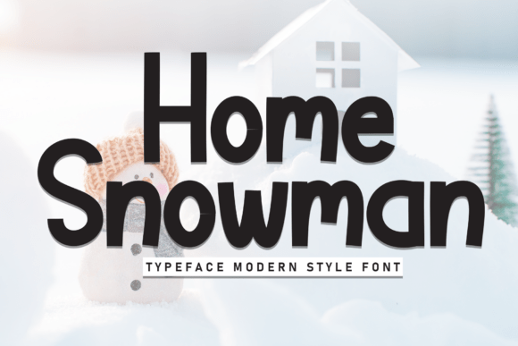 Home Snowman Font for Web Design