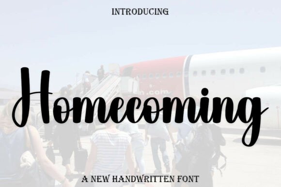 Homecoming Font for Festive Editorial Design
