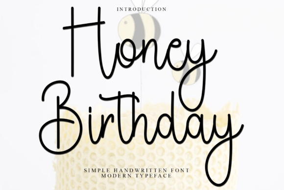 Honey Birthday Font for Web Design Projects