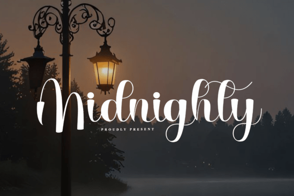 Midnighty Font Review: A Dramatic Script for Branding Projects