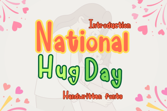 National Hug Day Font for Web Design