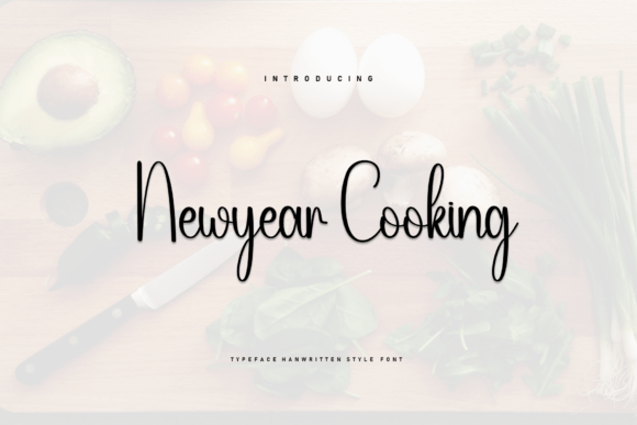 Newyear Cooking Font Review for Editorial Design