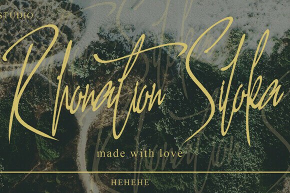 Rhonation Syloka: A Handwritten Script Font for Editorial Design