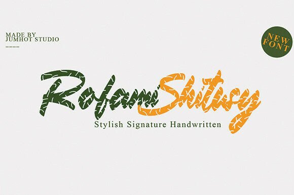 Rofamy Shitusi: A Unique Script Font for Creative Campaigns