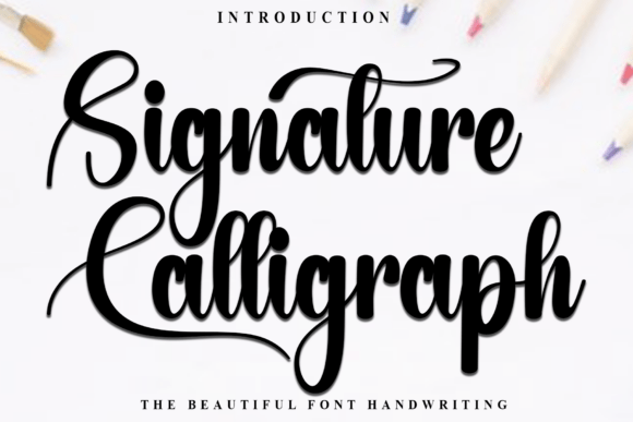 Signature Calligraph: A Timeless Font for Modern Campaigns