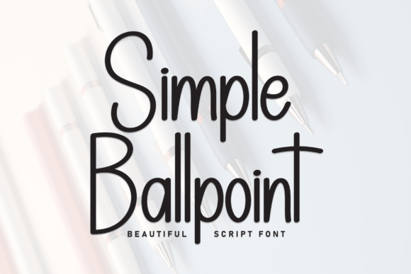 Simple Ballpoint: The Playful Typeface for Handmade Shop Branding