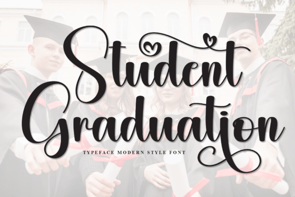 Student Graduation Font for Branding Projects