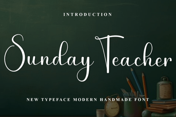 Sunday Teacher Font for Festive Branding
