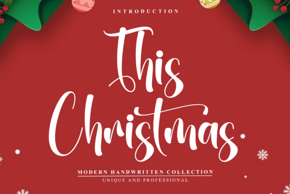 This Christmas Font for Web Design